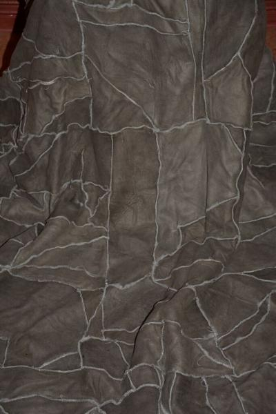 Lammfelldecke Silbergrau geschoren 210x150cm